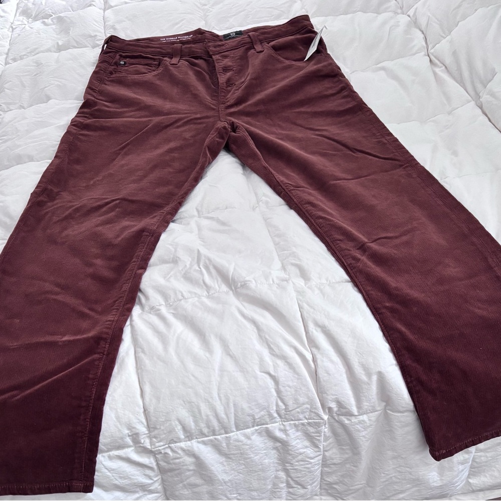 Ag Adriano Goldschmied Brown Corduroy Jeans